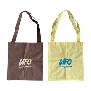 2 UFO Jeans mini totes